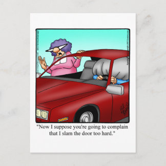 "Espectickles" com cartão postal humor do casament