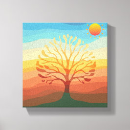 Espectro natural - arte minimalista de canvas