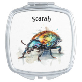 Espelhinho Besouro Iridescente em Aquarela, personalizado