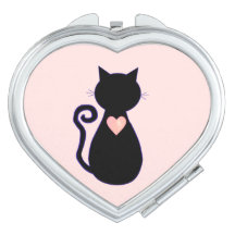Coração e Gato Preto