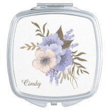 Flores bonito Azul e Rosa Personalizadas