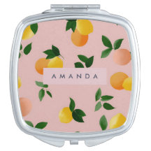 Frutas laranja-limão cor-de-rosa-branca personaliz