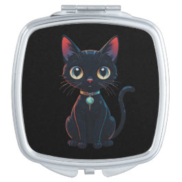 Espelhinho Gatinho Preto Sinistro
