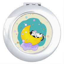 Gato Gato De Gato De Tuxedo Bonito Dormindo Na Lua