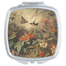 Jardim Vintage Beija-Flor e Flor Silvestre de Alto