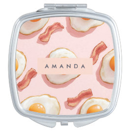 Espelhinho Ovos Pintados Personalizados e Padrões de Bacon