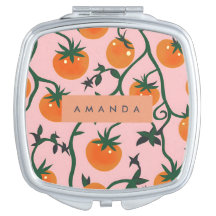 Padrão da Vinha do Tomate Retro Personalizado Mono