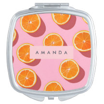 Padrão de Fatia Laranja Personalizada do Monograma