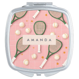 Espelhinho Padrão do suporte monograma personalizado para Tên