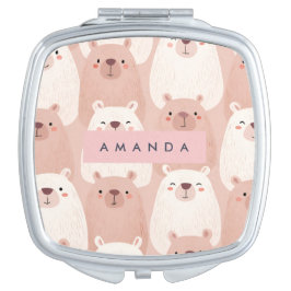Espelhinho Pastel Personalizado Capybara Adorável