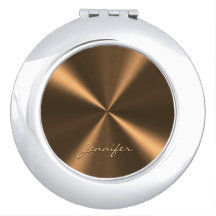 Textura Radial Metálica Personalizada de Bronze