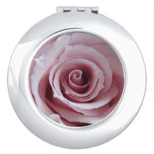 Espelho compacto de Rosa delicado
