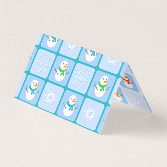 Espelho de neve e flocos de neve com verificação d (Frente)