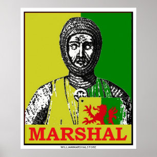 Espelho do marechal de William do poster da