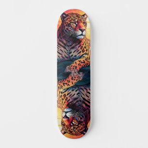 Espelho Legal Imagem Tropical Skateboard Tigre