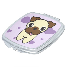 Espelhos De Maquiagem Aurora o Pug