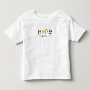 esperança.consciência do cancer infantil. Camiseta