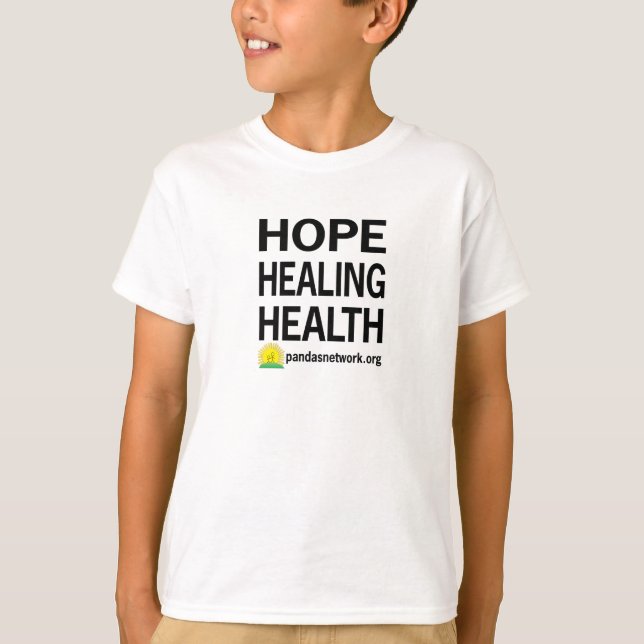 Esperança, cura, camiseta infantil saudável (Frente)