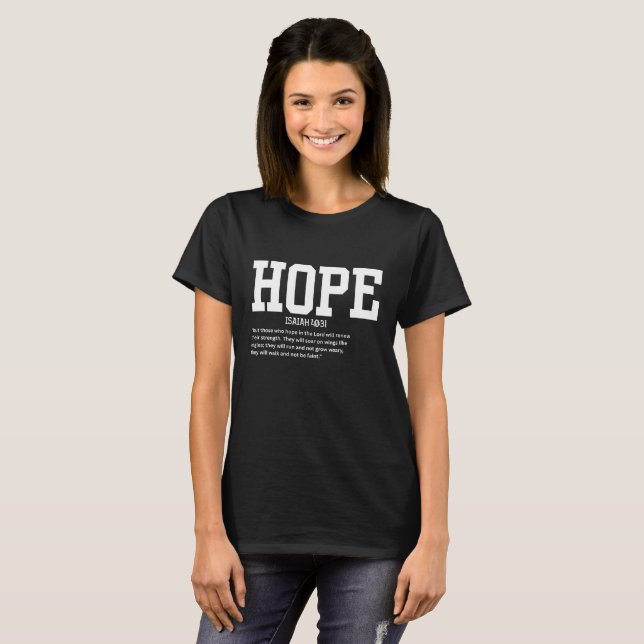 Esperança da T-Shirt feminina (Frente Completa)