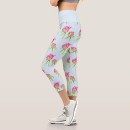 Esperança no Alto Waisted Yoga Capris (B)