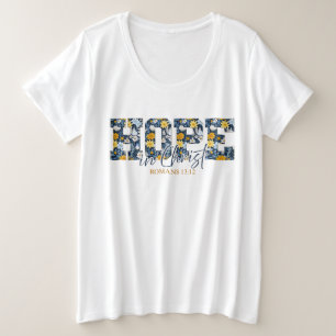 Esperança no Cristo - Camisa Versa de Bíblia Flora