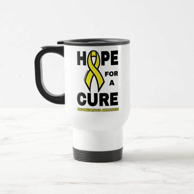 Esperança Por Uma Caneca de viagem De Endometriose (Esquerda)
