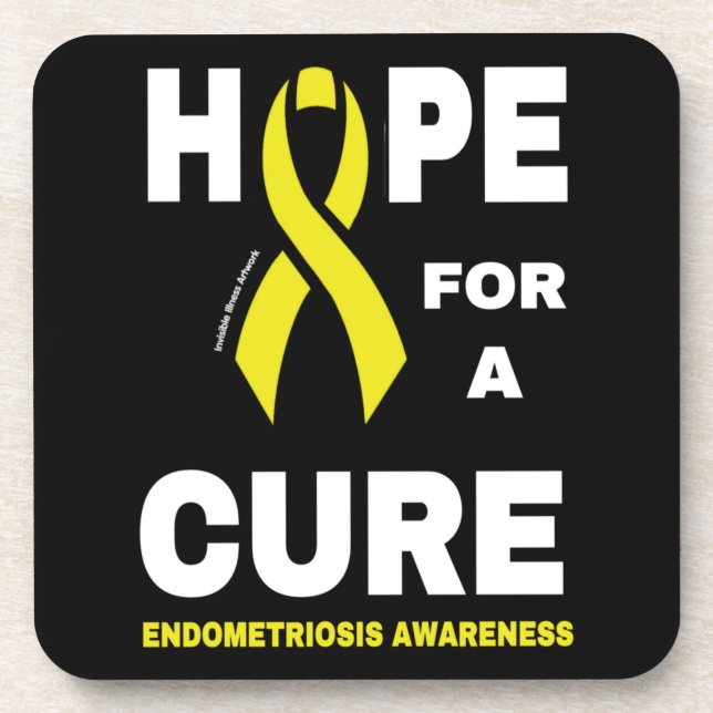 Esperança Por Uma Porta copos De Endometriose. (Frente)