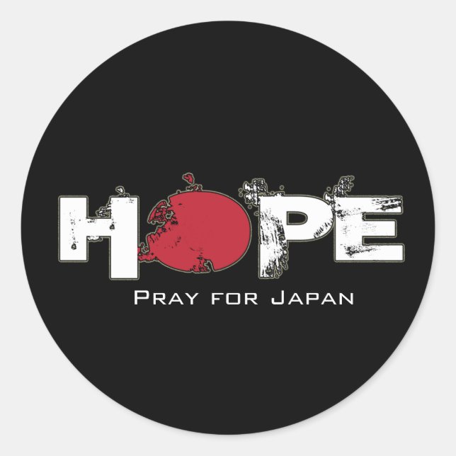 ESPERANÇA - Reze pelos adesivos do Japão (Frente)