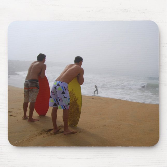 Esperando a onda perfeita Mousepad (Frente)