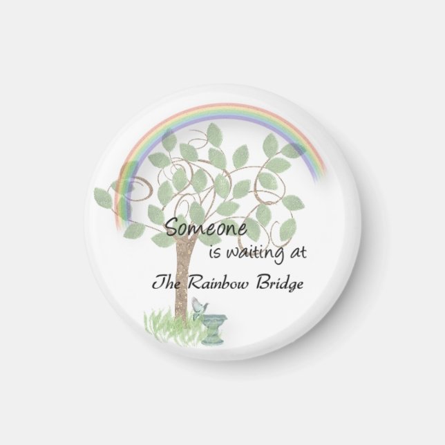 Esperando no íman de perda de animais da Rainbow B (Frente)