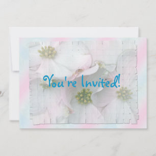 Esperando o Chá de Dogwood Flor de Bebês Convite