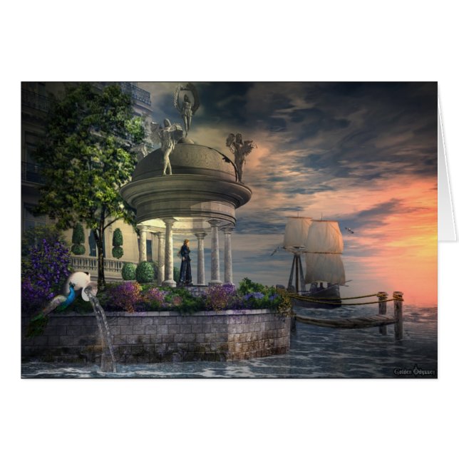 Esperando seu retorno, cartão (Frente Horizontal)