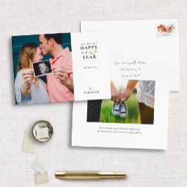 Esperando um Cartão com fotos de feriado do Feliz