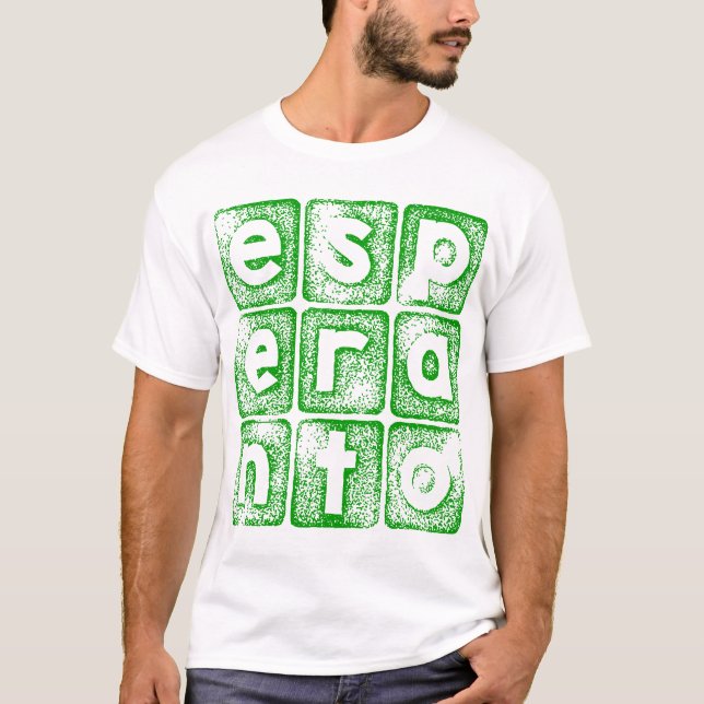 Esperanta t-ĉemizo -- Esperanto t-shirt (Frente)