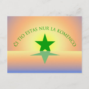 Esperanto: Apenas o Começo Cartão Postal