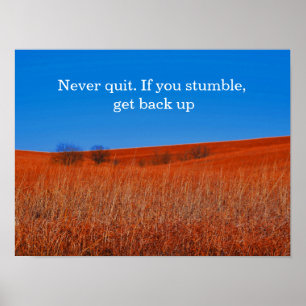 Esperar Poster de Motivação de Recuperação