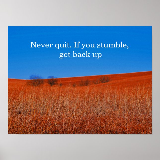 Esperar Poster de Motivação de Recuperação (Frente)