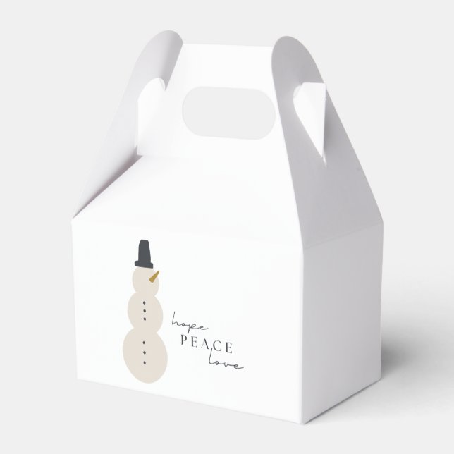 Espero que a paz ame. Caixa de Favor do Snowman de (Verso)