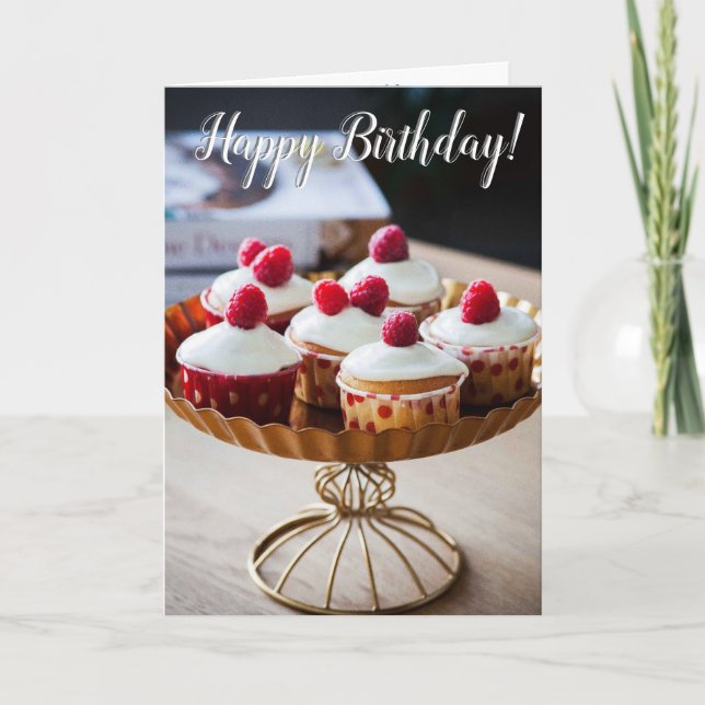 "Espero que seja um doce cartão de aniversário de  (Frente)