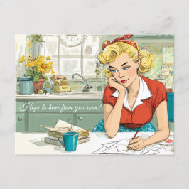 Espero que você ouça em breve! Cartão Postal