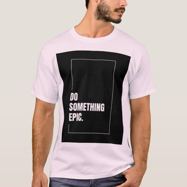 Espetáculo de T-Shirt Básico masculino para uma de (Frente)
