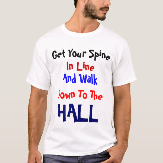 Espinha na linha t-shirt