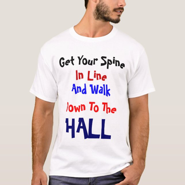 Espinha na linha t-shirt (Frente)