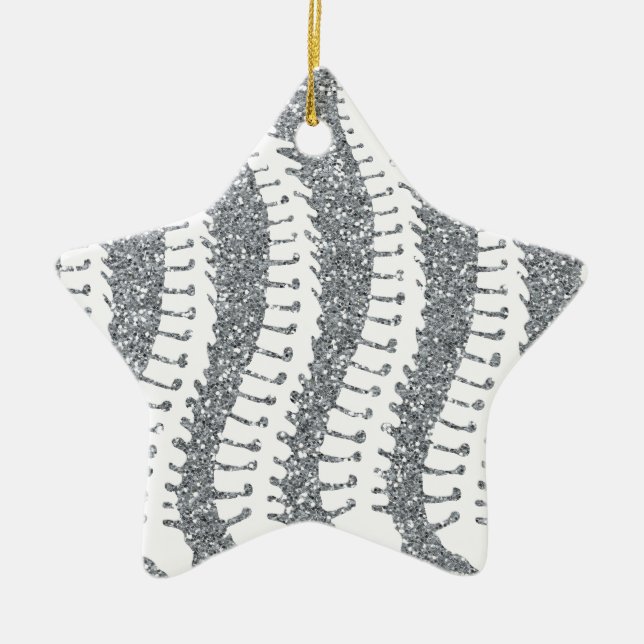 Espinhas e de brilho do FALSO ornamento da estrela (Frente)