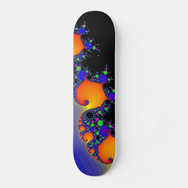 Espirais Fractais: skate personalizado (Frente)