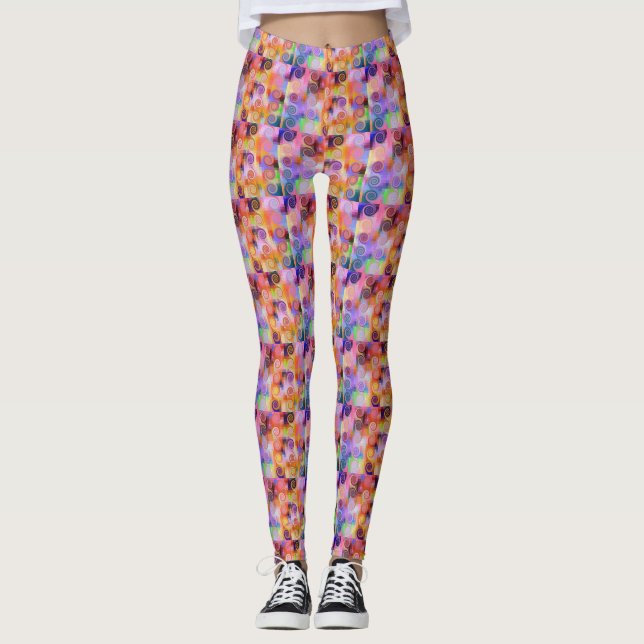 Espirais Leggings femininas (Frente)