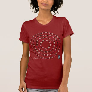 Espirais ou t-shirt das senhoras dos círculos