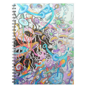 Espiral A mágica cresce rapidamente caderno