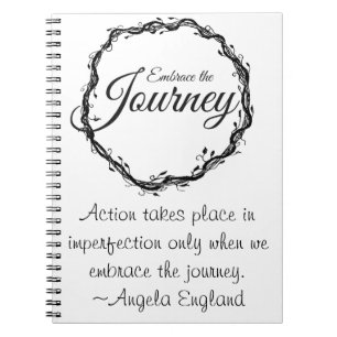 Espiral Abrace o caderno da viagem