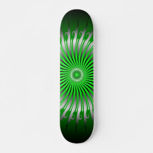 Espiral Abstrata: Skateboard Personalizado